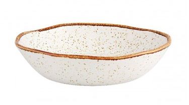 PRATO SOPA 22CM RUSTIC BRANCO